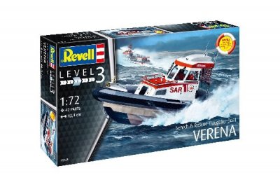 Zoom bild av RESCUE BOAT VERENA 2012. 42 DELAR L=124mm. NIVÅ 3 AV 5. SKALA 1/