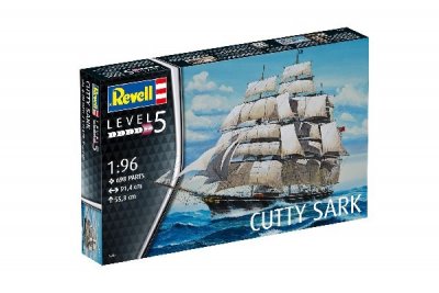 Zoom bild av CUTTY SARK 1870. 698 DELAR. 914X558mm. NIVÅ 5 AV 5. SKALA 1/96