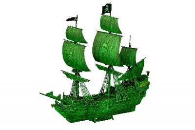 Zoom bild av GHOST SHIP. SKALA 1/150