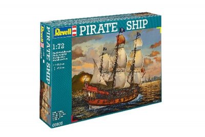 Zoom bild av PIRAT SHIP. 896 DELAR. 550X470mm. NIVÅ 5 AV 5. SKALA 1/72.