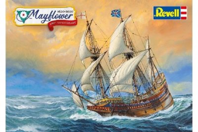 Zoom bild av GÅVOSET MED MAYFLOWER-369 DELAR-367x298mm. LIM,FÄRG ETC. NIVÅ 4