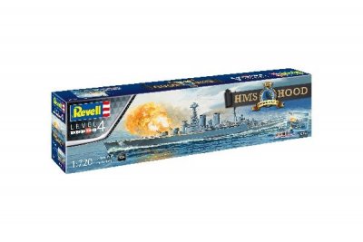 Zoom bild av GÅVOSET HMS HOOD SKALA 1/720. 206 DELAR, LÄNGD 361mm. MED LIM,FÄ