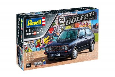 Zoom bild av GÅVOSET: 35 YEARS VW GOLF 1 GTI PIRELLI. SKALA 1/24