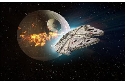 Zoom bild av Millennium Falcon