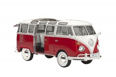 1962 VW T1 SAMBA BUSS. 173 DELAR L=181mm. NIVÅ 5 AV 5. SKALA 1/2