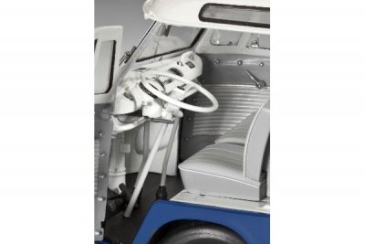 1962 VW T1 SAMBA BUSS. 173 DELAR L=181mm. NIVÅ 5 AV 5. SKALA 1/2