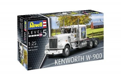 Zoom bild av 1961 KENWORTH W-900. 231 DELAR. L=324mm. NIVÅ 5 AV 5. SKALA 1/25