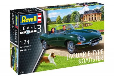 Zoom bild av JAGUAR E-TYPE ROADSTER. SKALA 1/24
