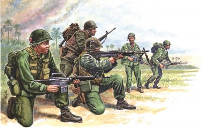 AMERICAN SPECIAL FORCES. VIETNAM. 50 st. SKALA 1/72