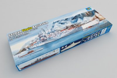Zoom bild av TIRPITZ. SKALA 1/350