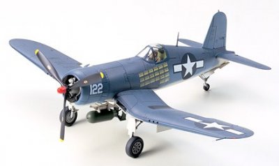 Zoom bild av VOUGHT F4U-1A CORSAIR. L=205mm. SKALA 1/48