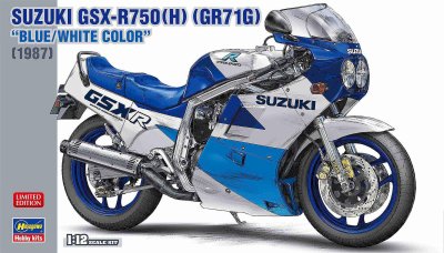 Zoom bild av 1/12 Suzuki GSX-R750 GR71G, blue/White
