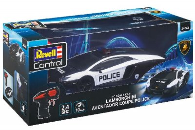 Zoom bild av RC LAMBORGHINI AVENTADOR COUPÉ POLICE. SKALA 1/24