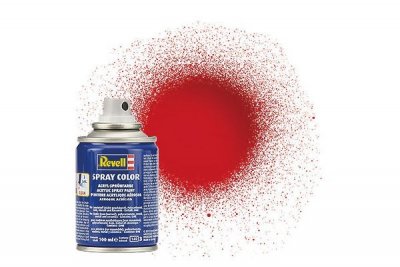 Zoom bild av SOLID GLOSS=FIERY RED 100ml. SPRAYBURK (RAL 3000)