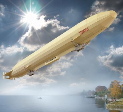 Zoom bild av LUFTSCHIFF LZ 10 SCHWABEN. SKALA 1/200