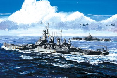 Zoom bild av 1/700 Top Grade North Carolina BB-55