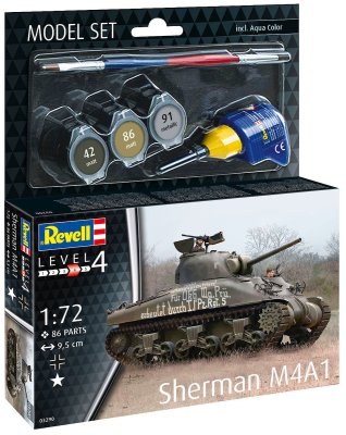 Zoom bild av REVELL Model Set Sherman M4A1 1:72