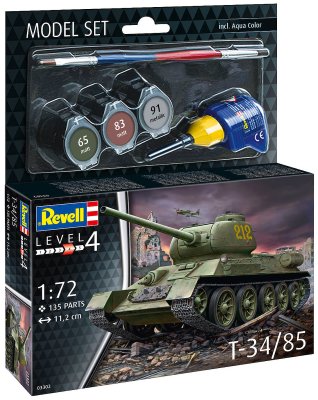 Zoom bild av REVELL Model Set T-34/85, 1:72