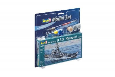 Zoom bild av GÅVOSET: BATTLESHIP U.S.S. MISSOURI (WWII) SKALA 1/1200