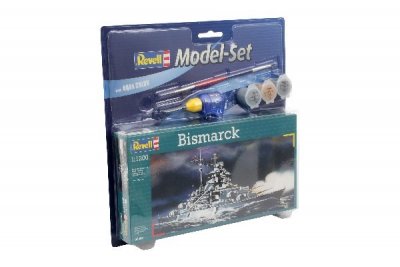Zoom bild av GÅVOSET: BATTLESHIP BISMARCK. SKALA 1/1200