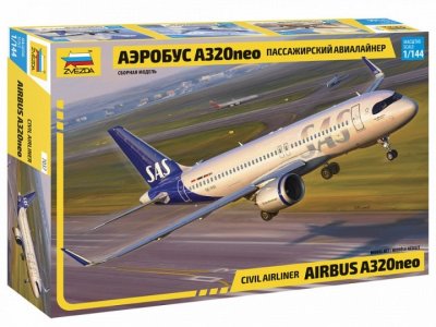 Zoom bild av AIRBUS A320 NEO w. SAS LIVERY DECAL. SKALA 1/144
