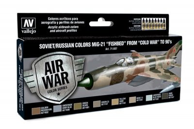 Zoom bild av RUSSIAN COLORS MIG 21 FROM 50´s TO 90´s. 8 X 17 ML. MODEL AIR.