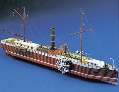 THE NORTH RIVER STEAMBOAT OF CLERMONT. SKALA 1/200