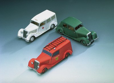 Zoom bild av TRE MERCEDES-BENZ 170 V. SKALA 1/24