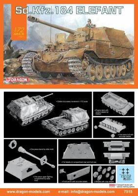 Zoom bild av SD.Kfz.84 ELEFANT. SKALA 1/72