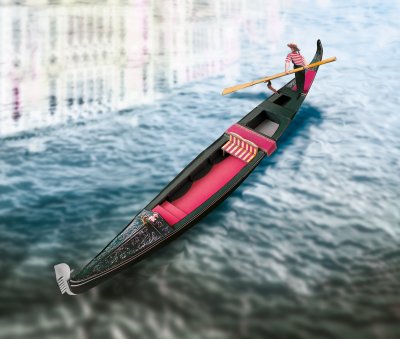 Zoom bild av VENEZIANISCHE GONDOL. SKAL 1/33