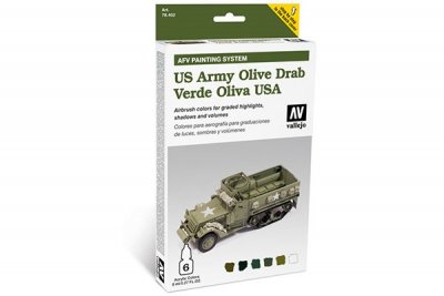 US ARMY OLIVE DRAB. 6 X 8 ML. ARMOUT PAINTING.