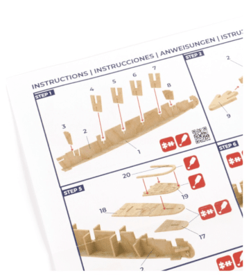 Zoom bild av Easy Kit Titanic Träfartygsmodell, skala 1:1000