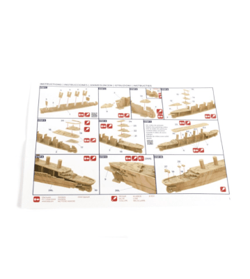 Zoom bild av Easy Kit Titanic Träfartygsmodell, skala 1:1000