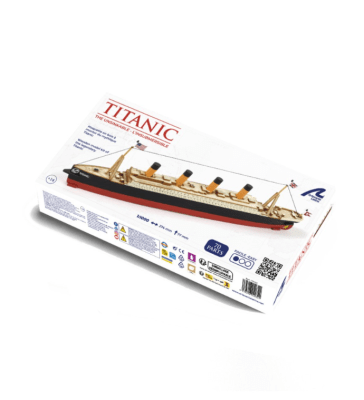 Zoom bild av Easy Kit Titanic Träfartygsmodell, skala 1:1000