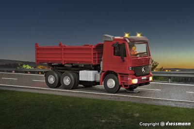 8001 H0 CarMotion startset, MB ACTROS tippbil med roterande blin