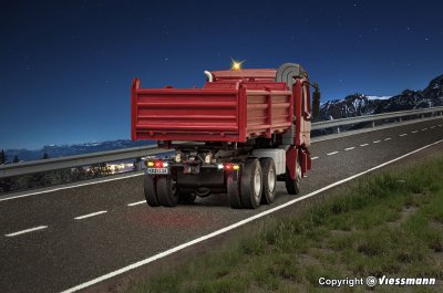 8001 H0 CarMotion startset, MB ACTROS tippbil med roterande blin