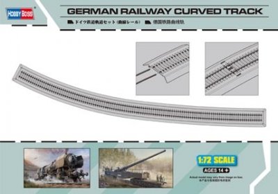 GERMAN RAILWAY CURVED TRACK SKALA 1:72