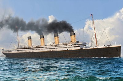 Zoom bild av 1/700 Titanic