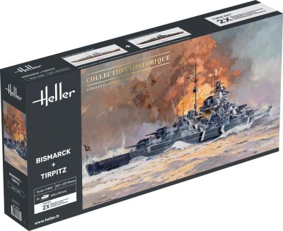 Zoom bild av Heller Bismarck+Tirpitz Twinset 1/400