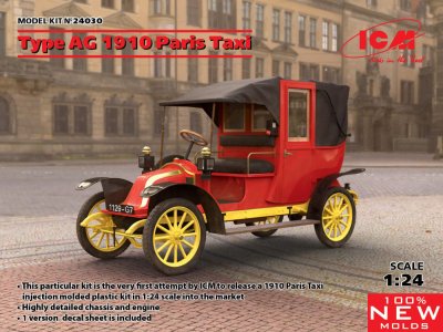 Zoom bild av 1/24 Type AG 1910 Paris Taxi