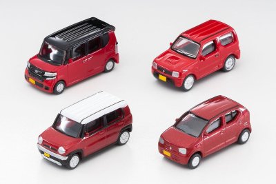 Zoom bild av Car-Collection, 4x Honda/Suzuki, rot SKALA N