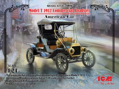 Zoom bild av 1/24 Model T 1912 Commercial Roadster, American Car