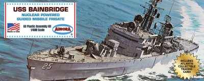 Zoom bild av 1/600 USS Bainbridge Nuclear Powered Guided Missile Frigate w Trading Card