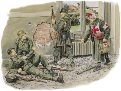 Zoom bild av FALLEN COMRADE-AACHEN 1944. SKALA 1/35