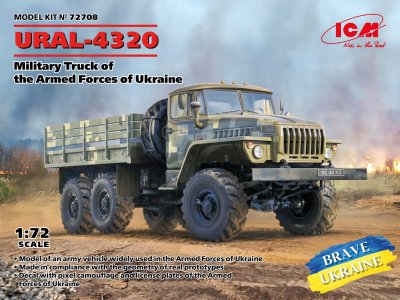 Zoom bild av URAL-4320 Military Truck of the Armed Forces of Ukraine 1/72
