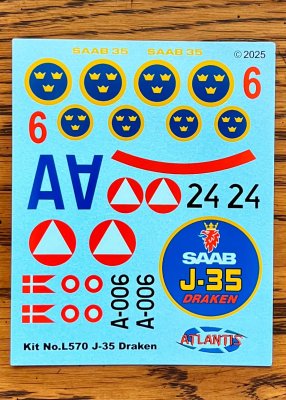 Zoom bild av 1/48 SUPERSONIC J-35 DRAKEN