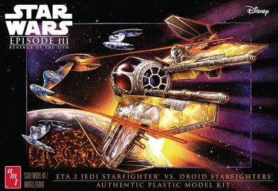 Zoom bild av 1/48 Star Wars: Revenge of the Sith Jedi Starfighter vs Droid Fi