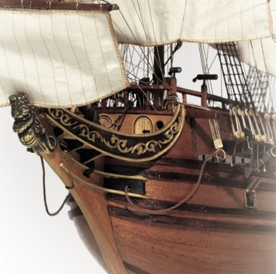 Zoom bild av Apostol Felipe – Spansk galjon som träbyggsats i skala 1:50