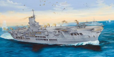 Zoom bild av HMS HOOD 1939. SKALA 1/700