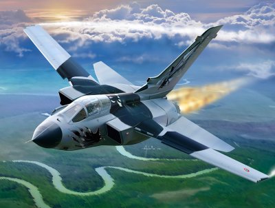 Zoom bild av DUBBELSETT MED PLASTBYGGSATS 1/100 + PUZZEL